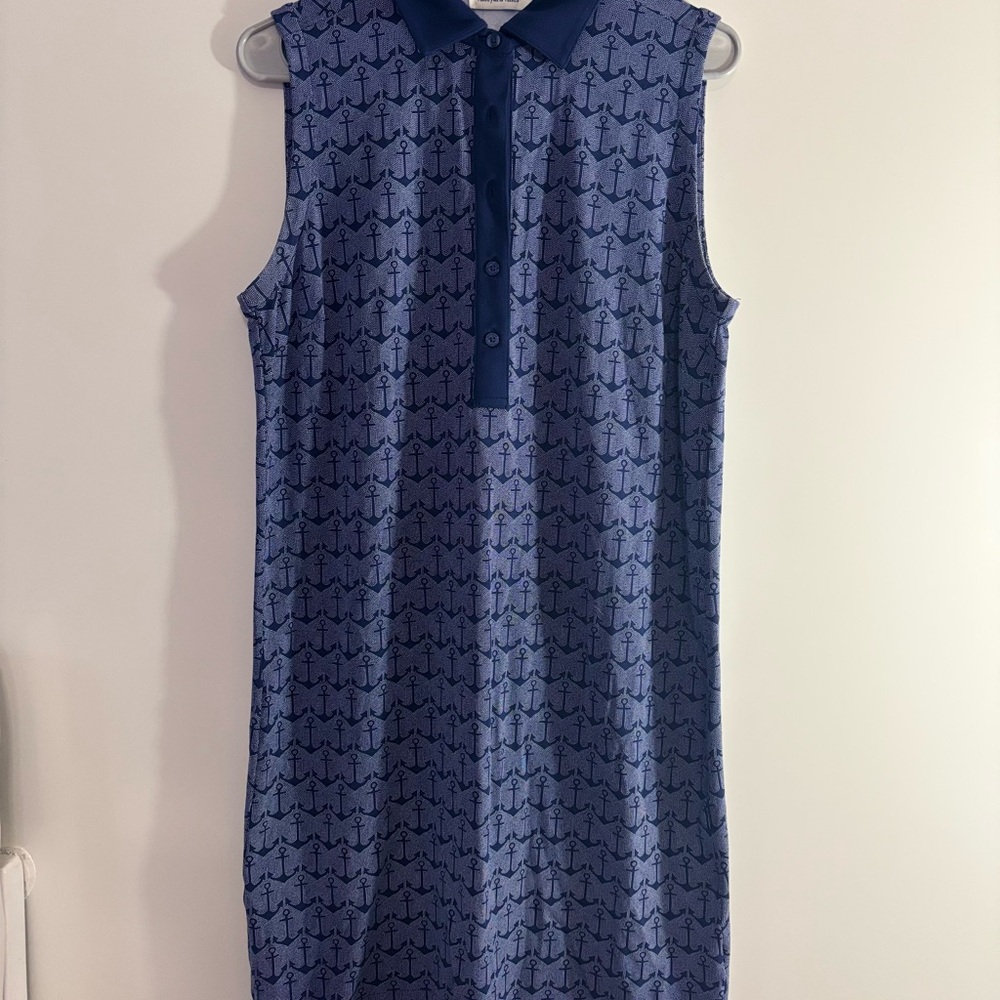 NWOT- Vineyard Vines Navy Blue Sleeveless Dress Size Medium